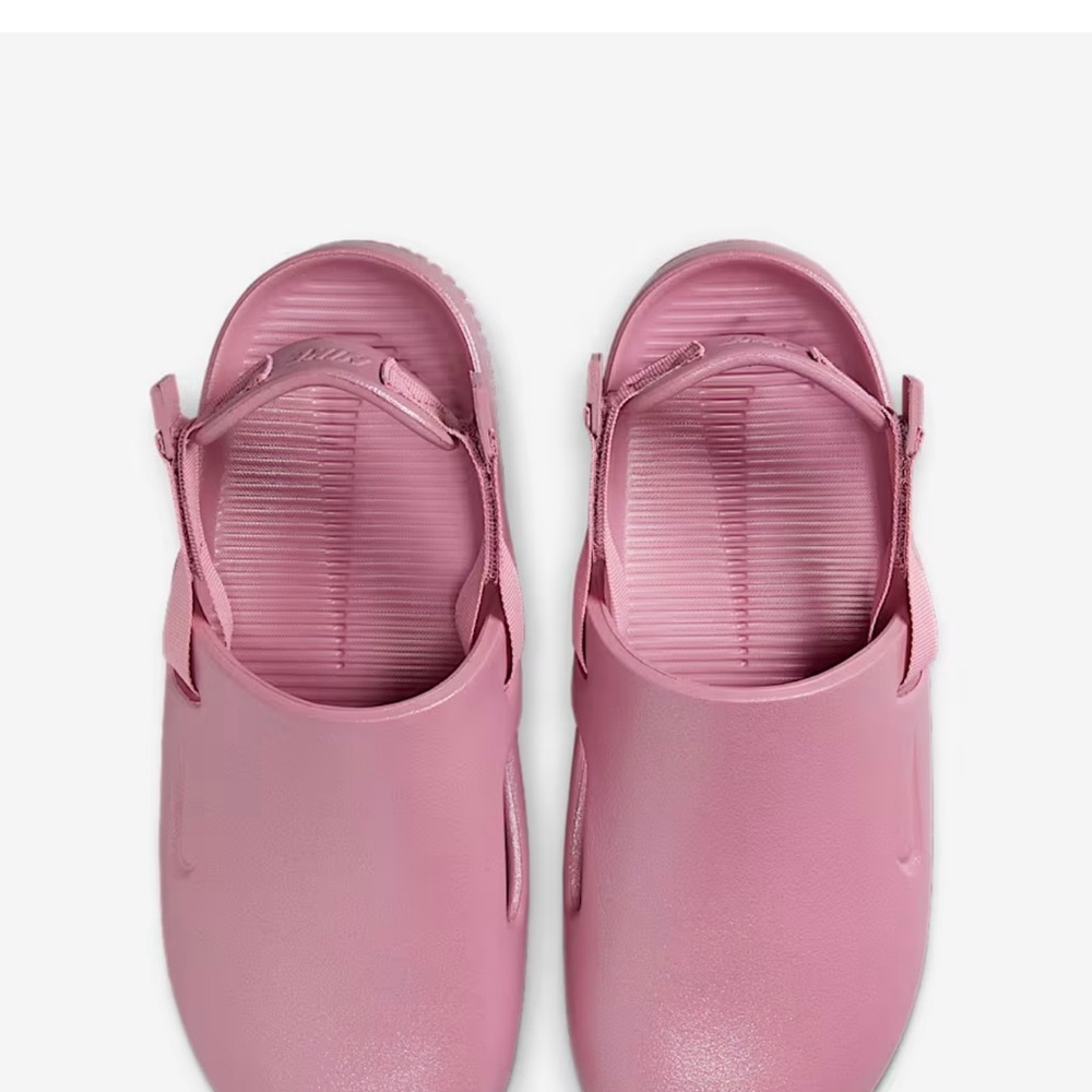 Nike Pink Mules & Clogs with Contoured Footbed